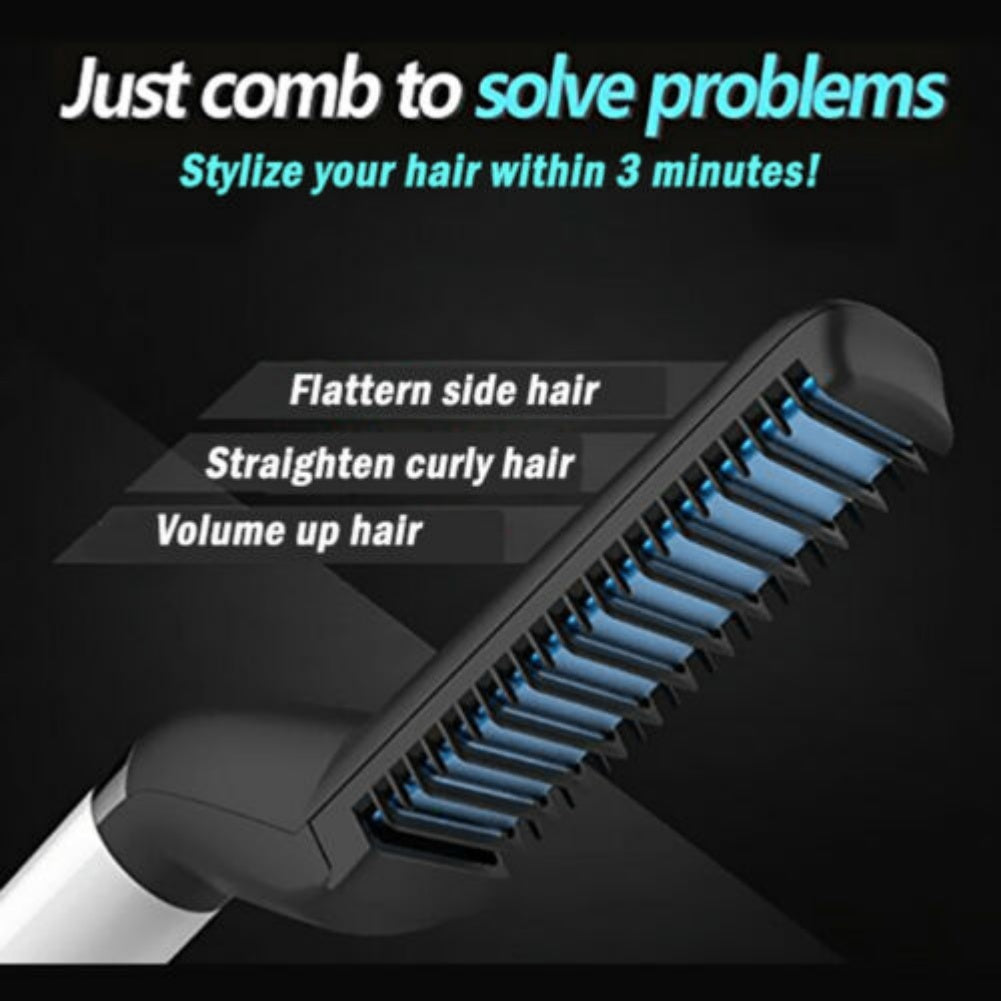 GroomMaster™ Hair Straightener Brush |For the Perfect Style in an Instant!