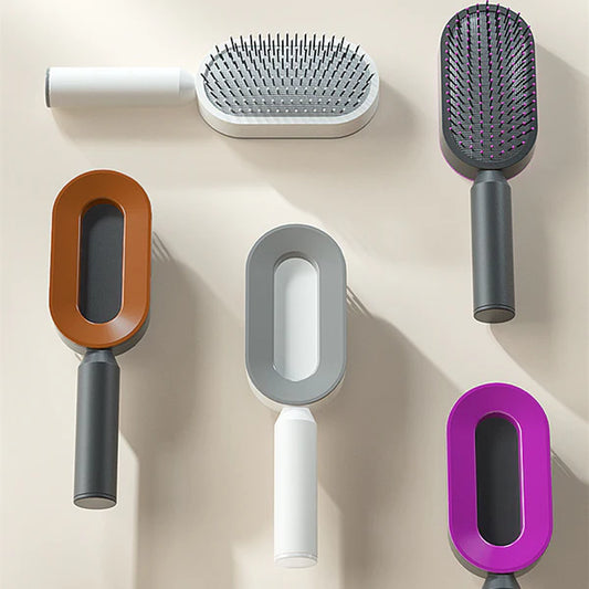 SelfCleaning Hair Brush™ |Eén Klik voor Schone Haar en Gezonde Scalp Massage!