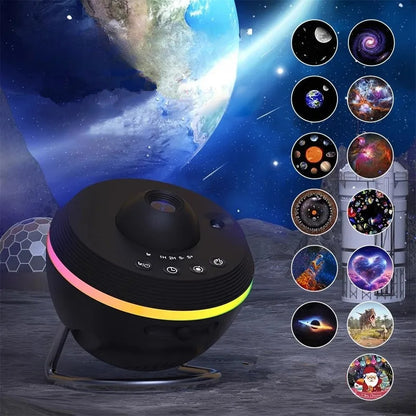 Galaxy Meteor Projector – 360° Sterrenhemel Projector met 13 Films en LED Verlichting - Spottrendsz