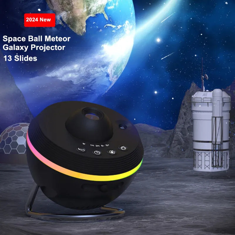 Galaxy Meteor Projector – 360° Sterrenhemel Projector met 13 Films en LED Verlichting - Spottrendsz